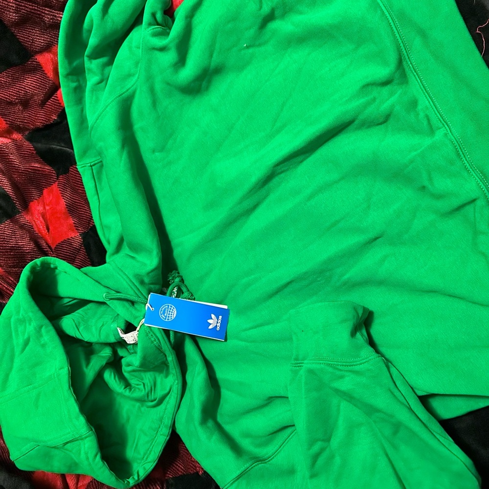 ADIDAS Hoodie bright green Casual athletic fashion